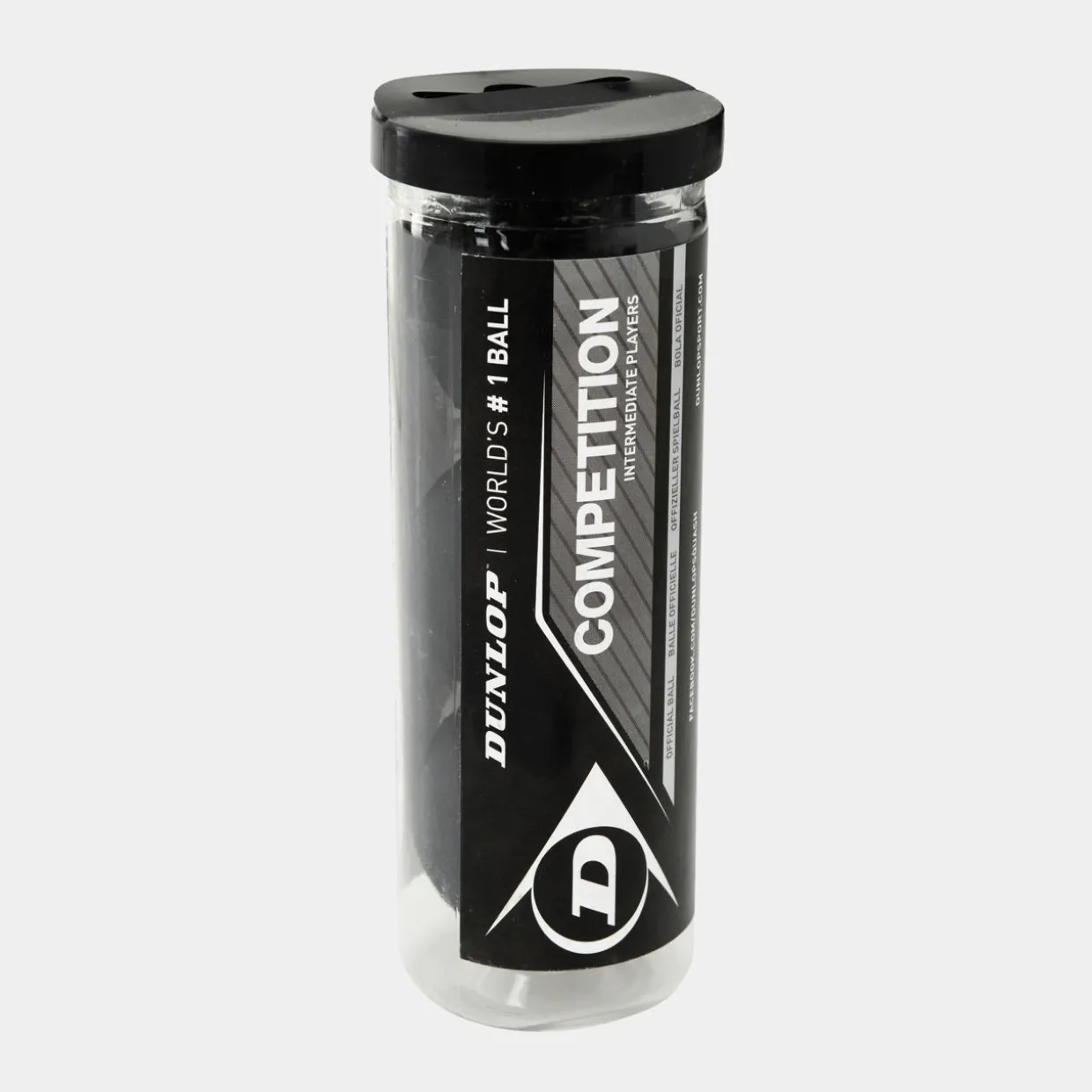 Competition Squash Ball 3Ball Tube - Yellow dot