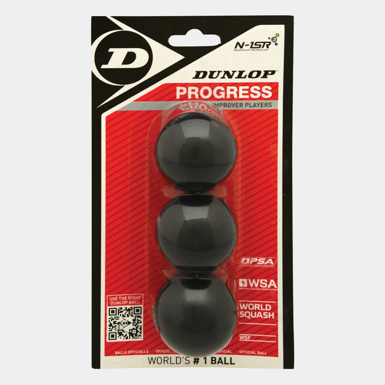 Progress Squash Ball 3Ball blister - red dot