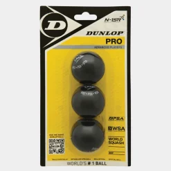 Pro Squash Ball 3Ball Blister - Double Yellow Dot