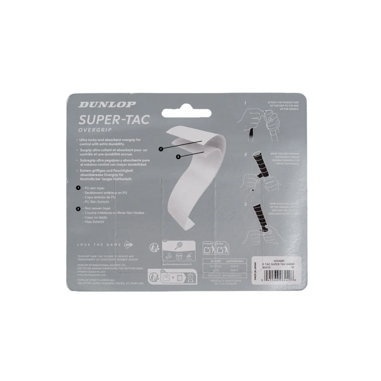 SUPER-TAC OGRIP WHT 3PCS BLISTER